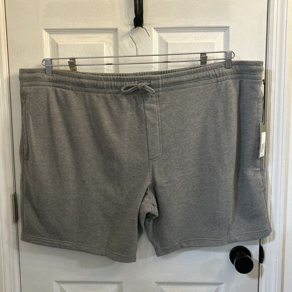 NWT Goodfellow & Co Men’s Big & Tall Knit Shorts Size 5XL, Light Gray - Picture 1 of 16